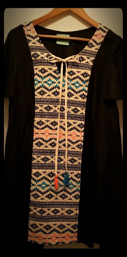 Black flowing dress